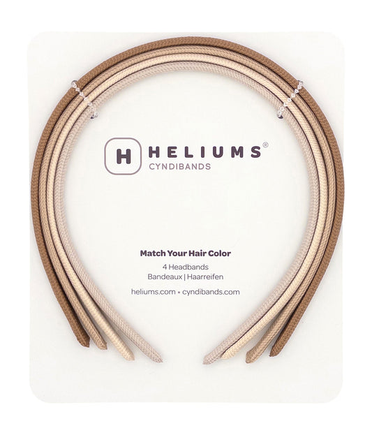 Heliums Thin Headbands - 4 Pack - Blonde