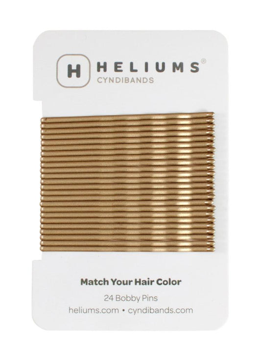 HELIUMS-Extra Long 2.5 Inch Wavy Bobby Pins - 24 Count - Dark Blonde