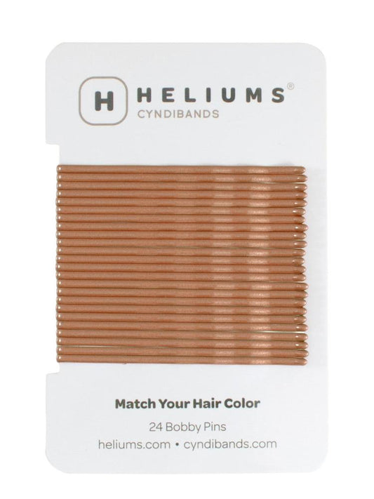 HELIUMS-Extra Long 2.5 Inch Wavy Bobby Pins - 24 Count - Ginger