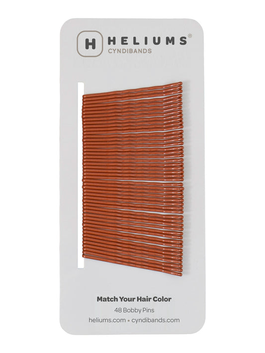 2 Inch Wavy Bobby Pins - 48 Count - Copper